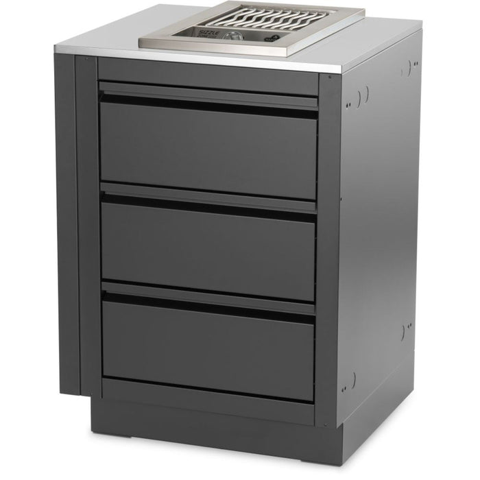 Napoleon OASIS® 24" x 26" Stainless Steel End Countertop with 10" Burner Cutout