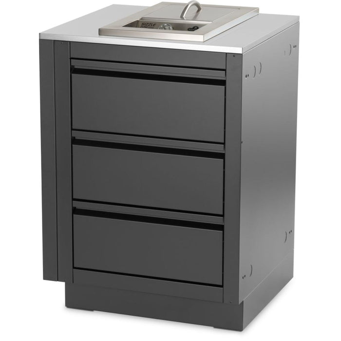 Napoleon OASIS® 24" x 26" Stainless Steel End Countertop with 10" Burner Cutout