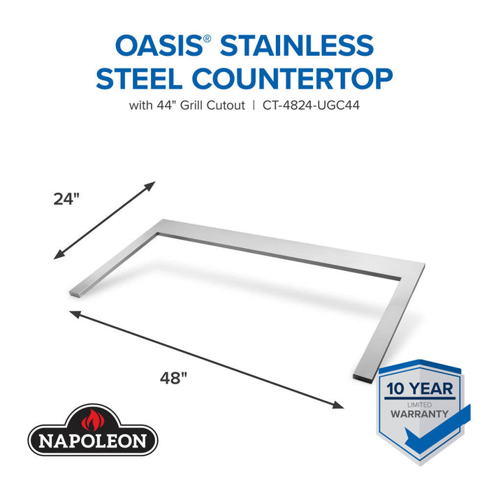 Napoleon OASIS® 48" x 24" Stainless Steel Countertop for 44" Grill Head