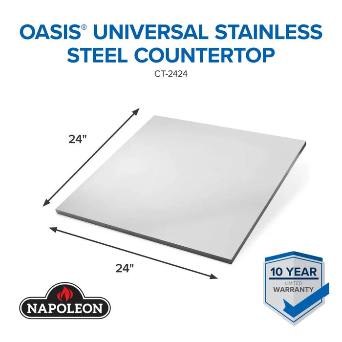 Napoleon OASIS® Universal 24" x 24" Stainless Steel Countertop Napoleon Dreamwood Living