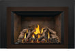 Napoleon Oakville X4 gas fireplace insert, small copper face with Newport panels