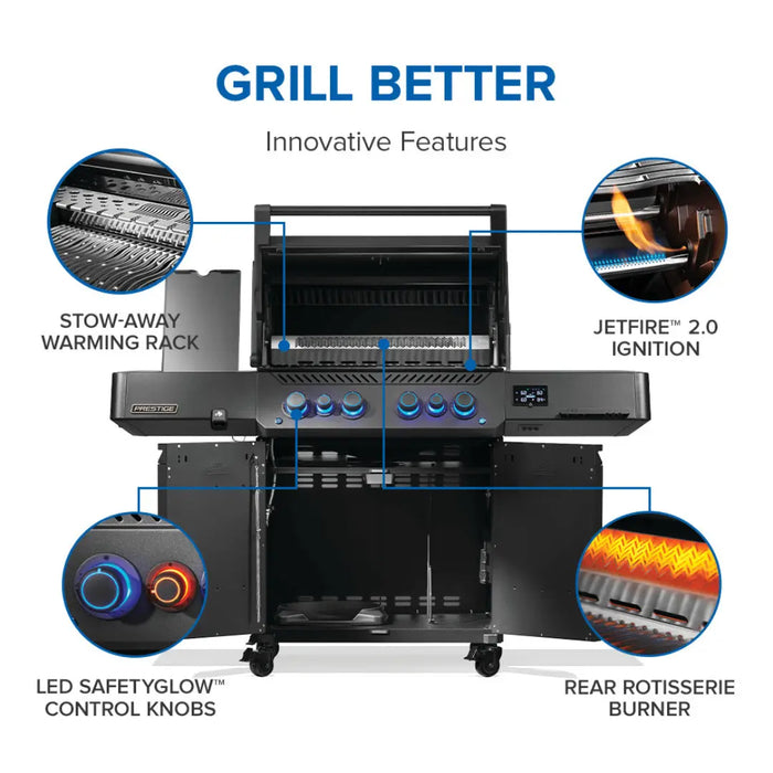 Napoleon Phantom Prestige 500 Connected RSIB Gas Grill Napoleon Dreamwood Living