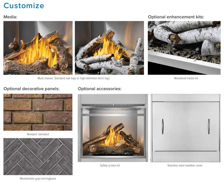 Napoleon Riverside 36" Outdoor Gas Fireplace Napoleon Hearth Dreamwood Living