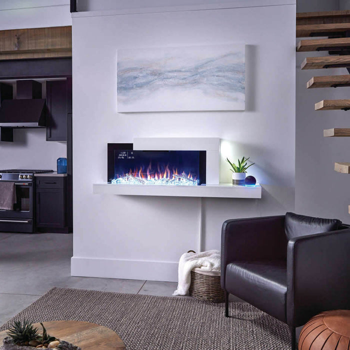 Napoleon Stylus Cara Elite Connected Wall Hanging Electric Fireplace Napoleon Hearth Dreamwood Living