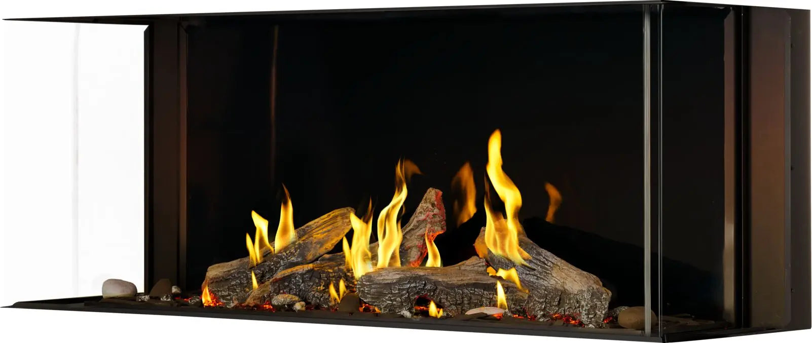 Napoleon Tall Bay Luxuria 62 3-Sided Direct Vent Gas Fireplace - TLVX62LBN