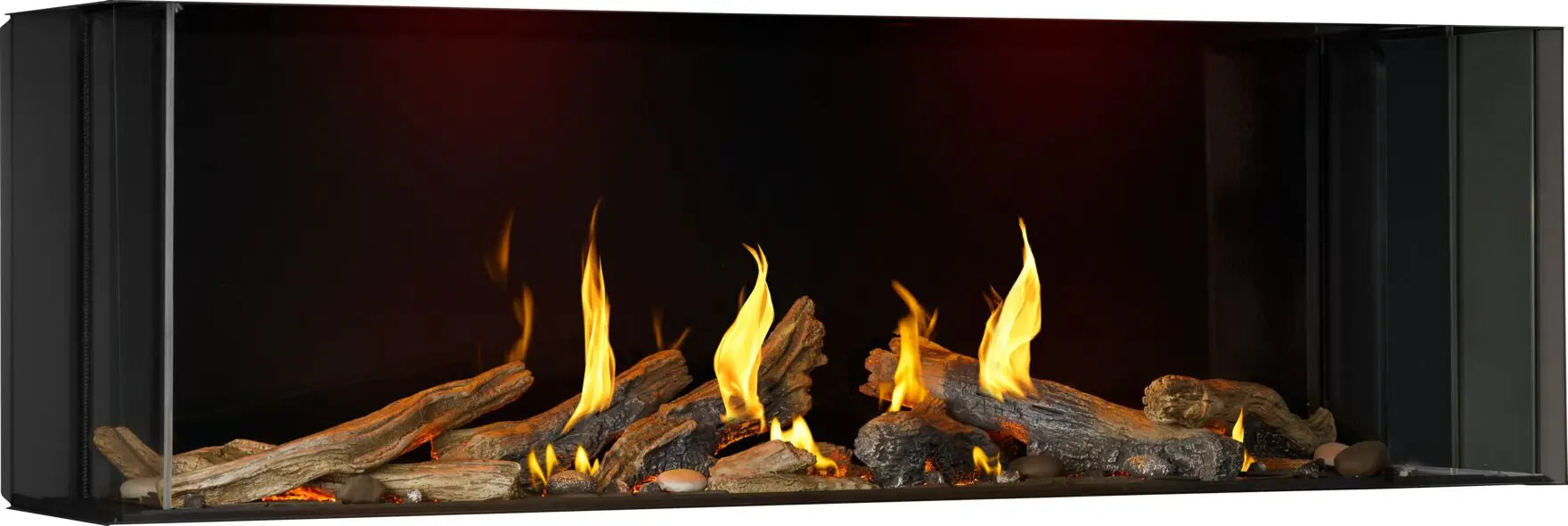 Napoleon Tall Bay Luxuria 62 3-Sided Direct Vent Gas Fireplace - TLVX62LBN