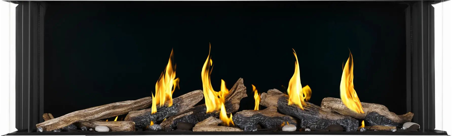 Napoleon Tall Bay Luxuria 62 3-Sided Direct Vent Gas Fireplace - TLVX62LBN
