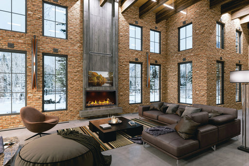 Napoleon Tall Vector 50 gas fireplace, in a living room