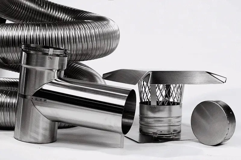 National Chimney Smoothwall Standard Liner Kit with Tee | 6-Inch