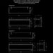 Ortal Holographic 60 and 74 electric fireplace dimension drawings