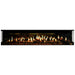 Ortal Holographic 74 electric fireplace with three-sided glass