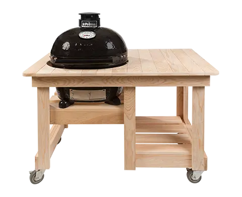 Primo Oval Junior All-In-One (Heavy-Duty Stand, Side Shelves, Ash Tool and Grate Lifter) PGCJRC Primo Dreamwood Living