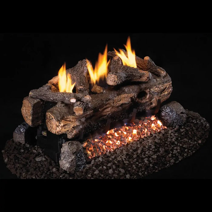 Real Fyre 24" Evening Fyre Split See Thru Vent-Free Gas Log Set with G18 Burner System Real Fyre Dreamwood Living