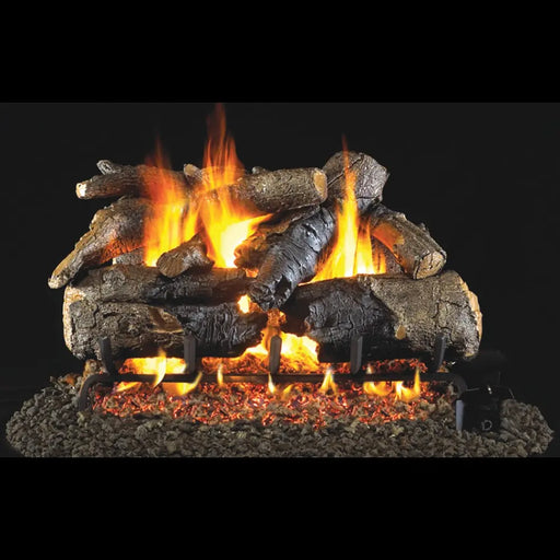 Real Fyre 24" Charred American Oak Vented Gas Log Set with G31 3-Tiered Burner System Real Fyre Dreamwood Living