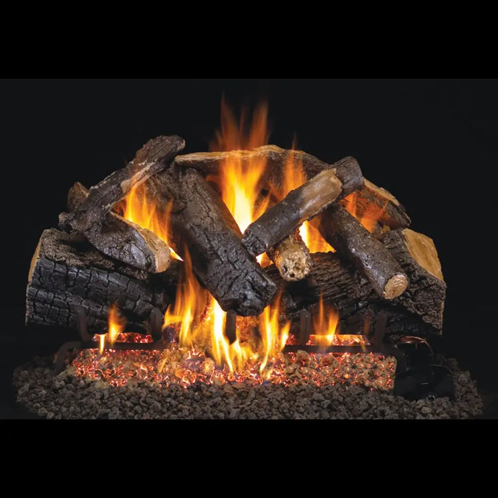 Real Fyre 72" Charred Majestic Oak Vented Gas Log Set Real Fyre
