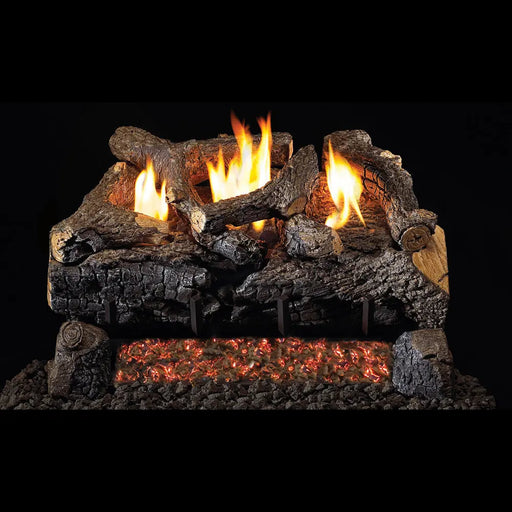 Real Fyre 16"/18" Evening Fyre Charred See Thru Vent-Free Gas Log Set with G18 Burner System Real Fyre Dreamwood Living