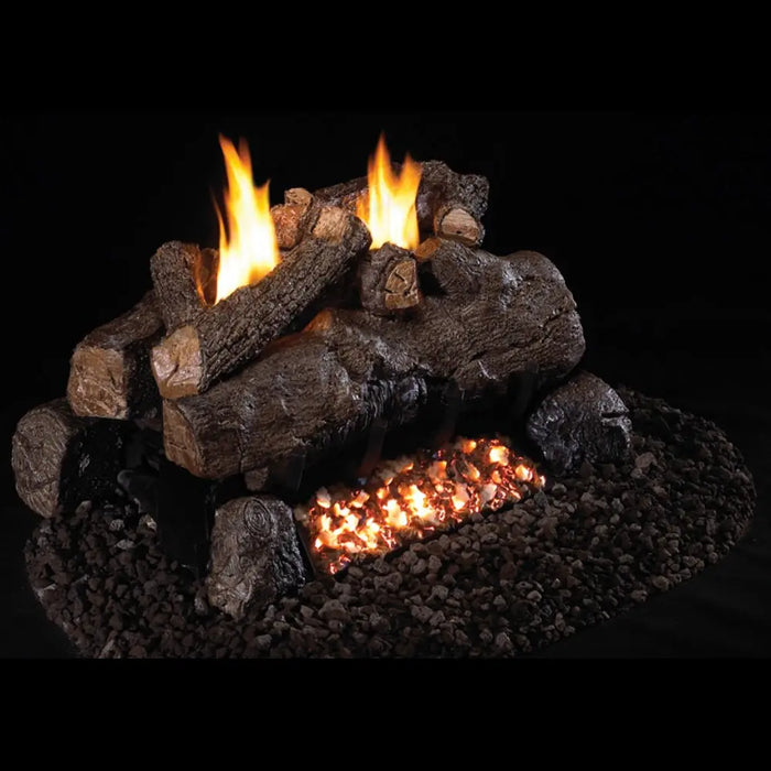 Real Fyre 24" Evening Fyre See Thru Vent-Free Gas Log Set with G18 Burner System Real Fyre Dreamwood Living