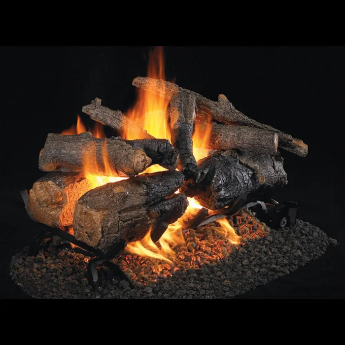 Real Fyre 30" Charred American Oak See Thru Vented Gas Log Set Real Fyre Dreamwood Living