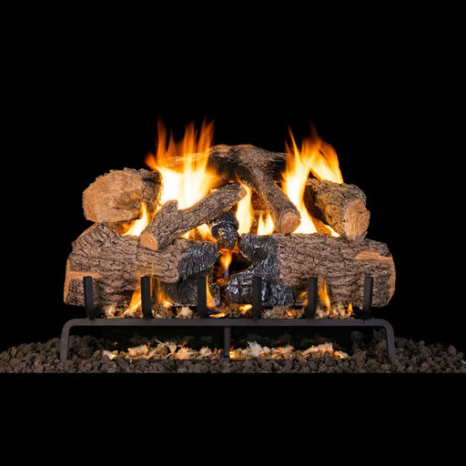 Real Fyre 30" Charred Angel Oak Vented Gas Log Set with G31 Burner System Real Fyre Dreamwood Living