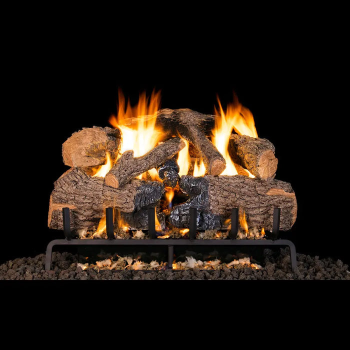 Real Fyre 30" Charred Angel Oak Vented Gas Log Set with G31 Burner System Real Fyre Dreamwood Living