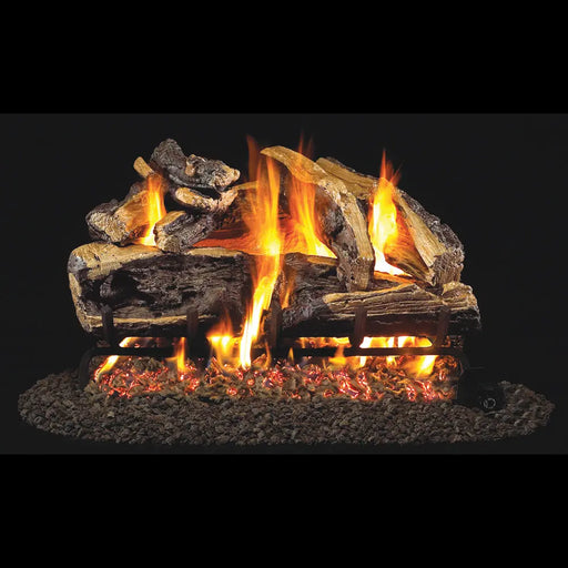 Real Fyre 30" Charred Rugged Split Oak Vented Gas Log Set Real Fyre Dreamwood Living