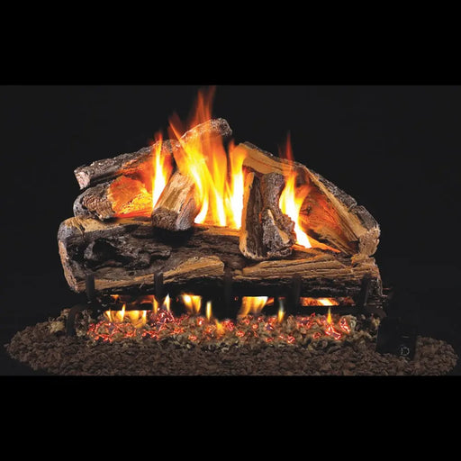 Real Fyre 24" Designer Series Rugged Split Oak Vented Gas Log Set Real Fyre Dreamwood Living