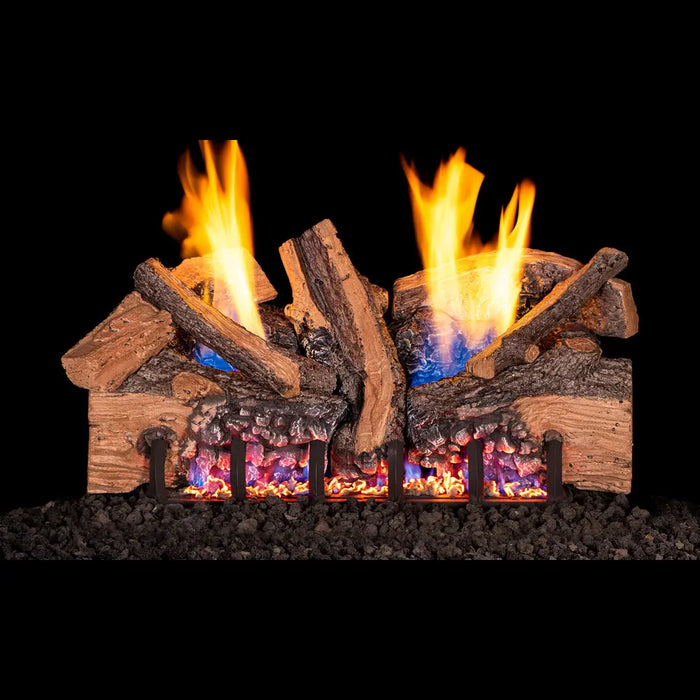 Real Fyre 24" Foothill Split Oak Vent-Free Gas Log Set with G19A Burner System Real Fyre Dreamwood Living