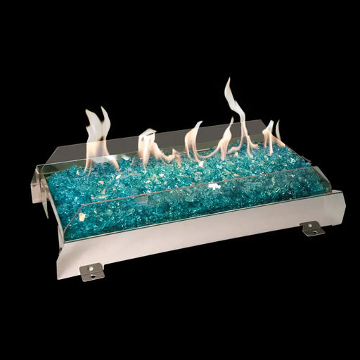 Real Fyre 30" G21 Contemporary Burner with Fyre Glass/Gems Real Fyre Dreamwood Living
