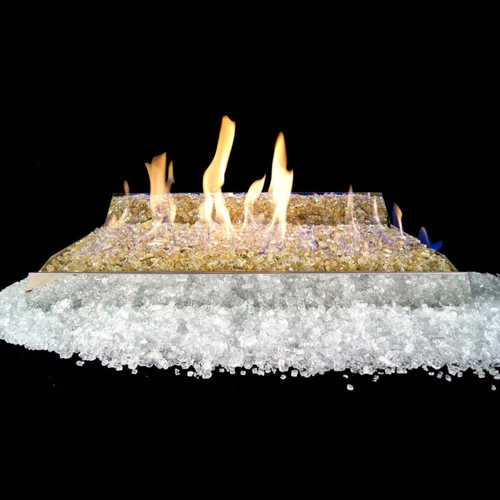 Real Fyre 30" G21 Contemporary Burner with Fyre Glass/Gems Real Fyre Dreamwood Living