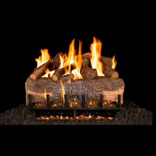 Real Fyre 33" Mountain Crest Oak Vented Gas Log Set with G31 3-Tiered Burner System Real Fyre Dreamwood Living