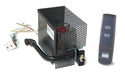 APK-10 valve inside a perforated black heat shield, with pilot assembly and remote transmitter