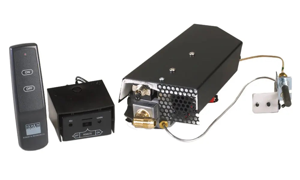 APK-11 valve with heat shield, pilot assembly, receiver box and remote transmitter