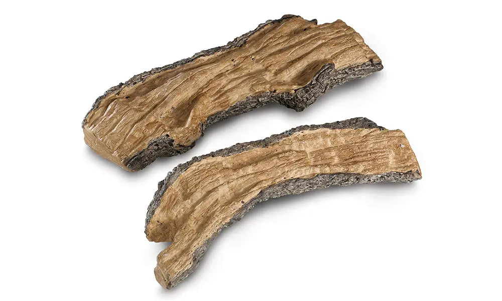 two ceramic split bonus logs