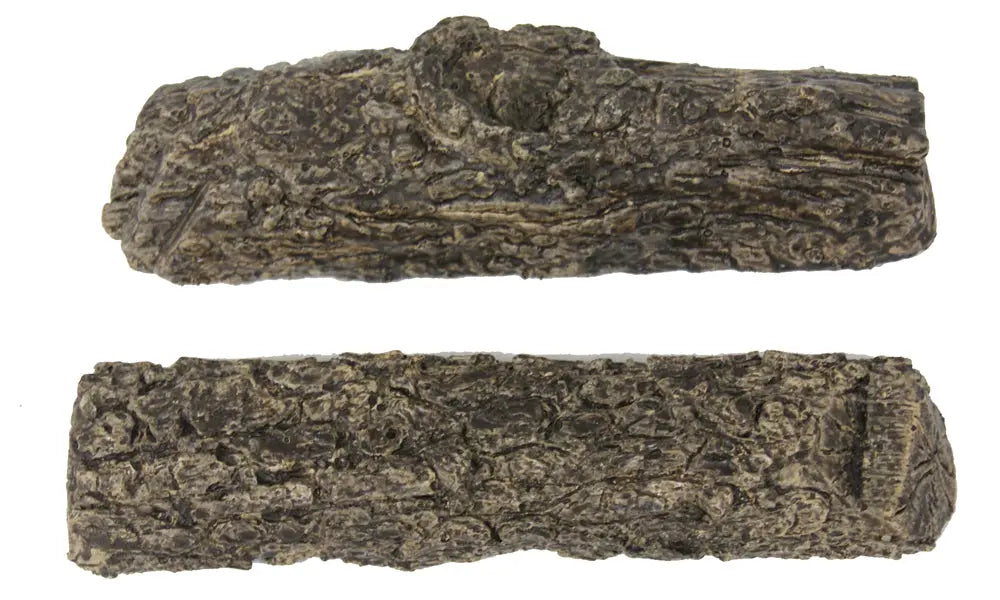 two short ceramic oak branches