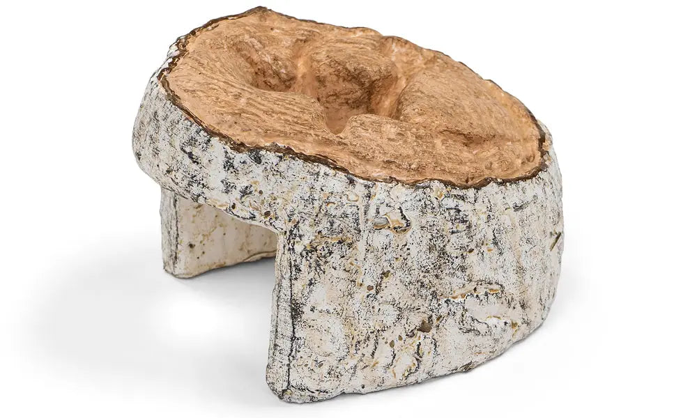 Real Fyre Decorative Valve & Control Covers: hollow ceramic charred birch cover