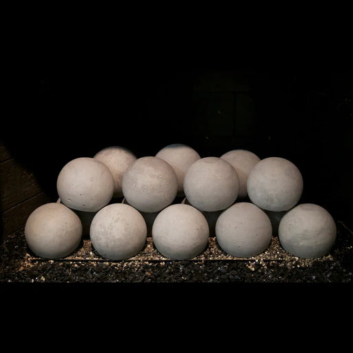Real Fyre Epic Black Fyre Spheres with 30" P45 Pan Burner System Real Fyre Dreamwood Living