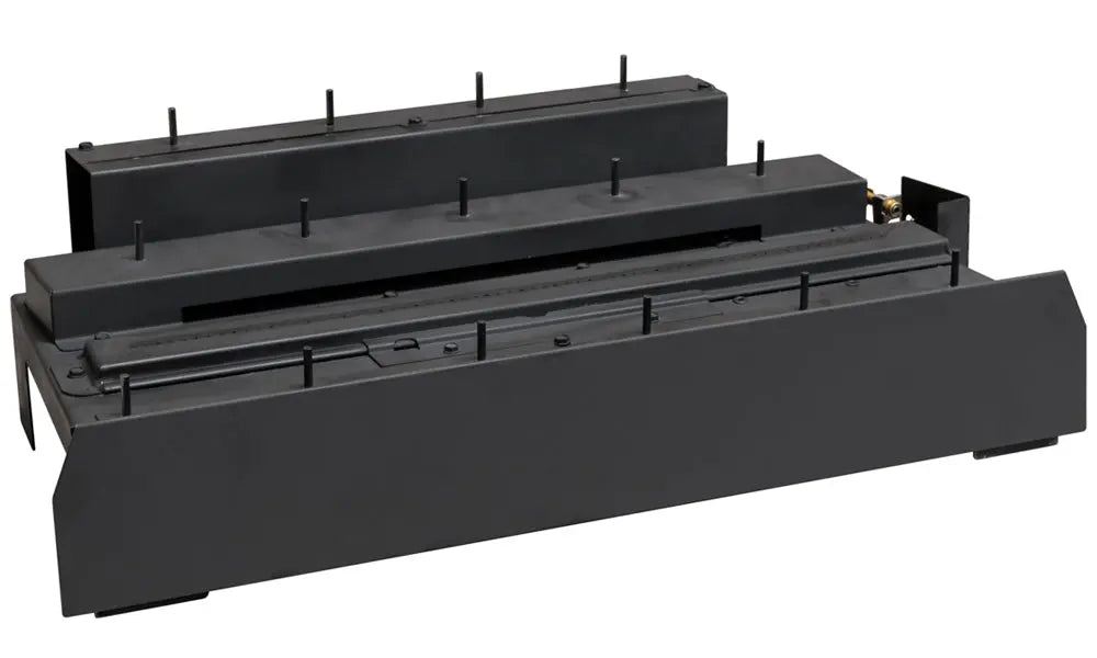black G23 vent-free spheres burner on a white background