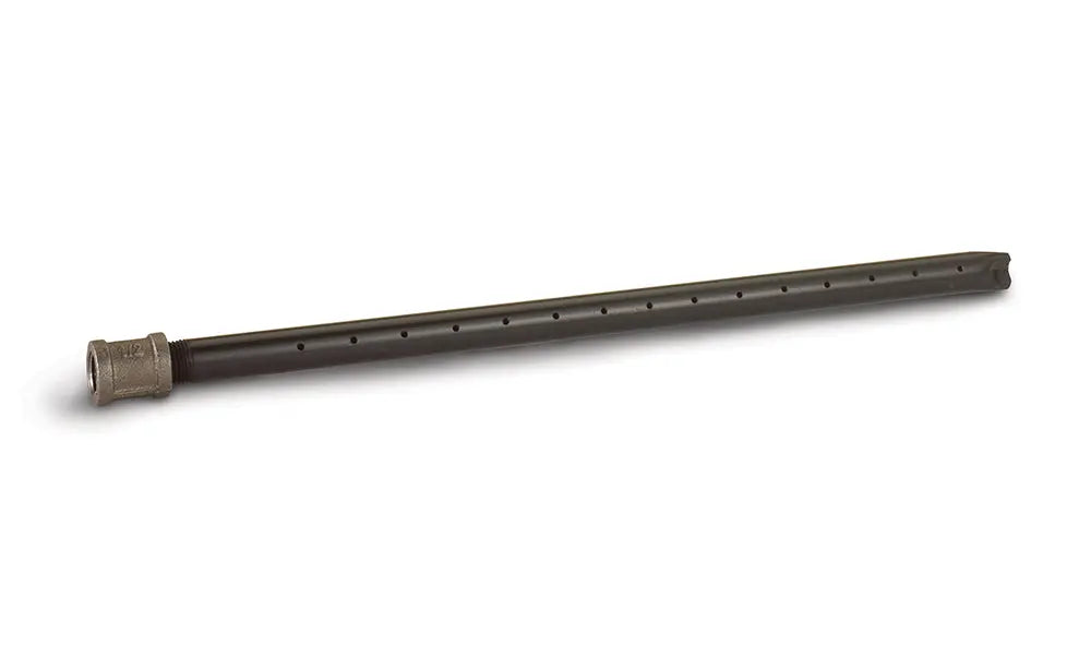 straight rigid gas log lighter pipe