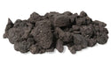 pile of dark lava coals