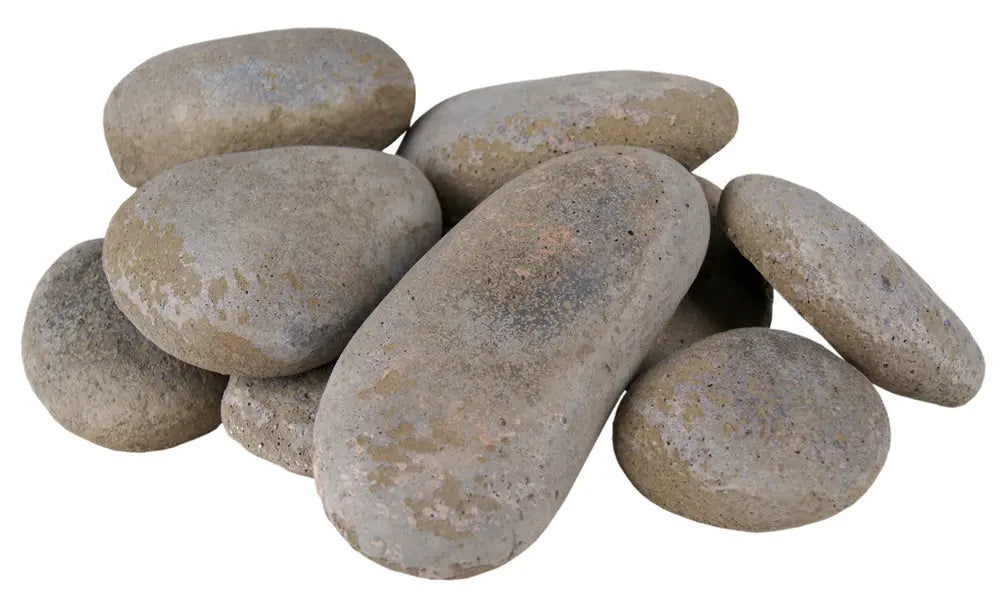 slate gray river rock stones