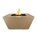 The Outdoor Plus OPT-RDNGFRC50 Redan 50" GFRC Concrete Square Gas Fire Pit