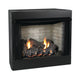 Empire Breckenridge Deluxe 36 firebox with refractory liner and Sassafras log set