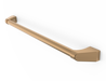 Wildfire Designer Finish refrigerator handle RH-BB in brushed bronze, angled view