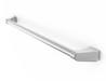 Wildfire Designer Finish refrigerator handle RH-BS in brushed stainless, angled view