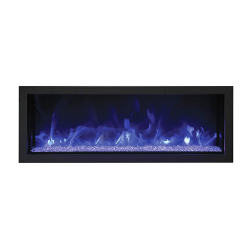 Remii by Amantii 45" Extra Slim Series Built-in Electric Fireplace with Black Steel Surround Amantii
