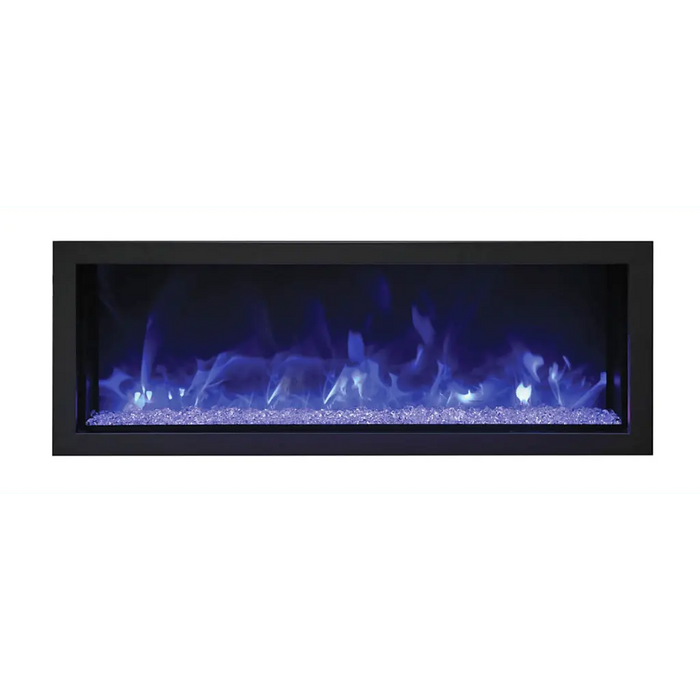 Remii by Amantii 45" Extra Slim Series Built-in Electric Fireplace with Black Steel Surround Amantii