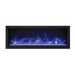 Remii by Amantii 45" Extra Slim Series Built-in Electric Fireplace with Black Steel Surround Amantii