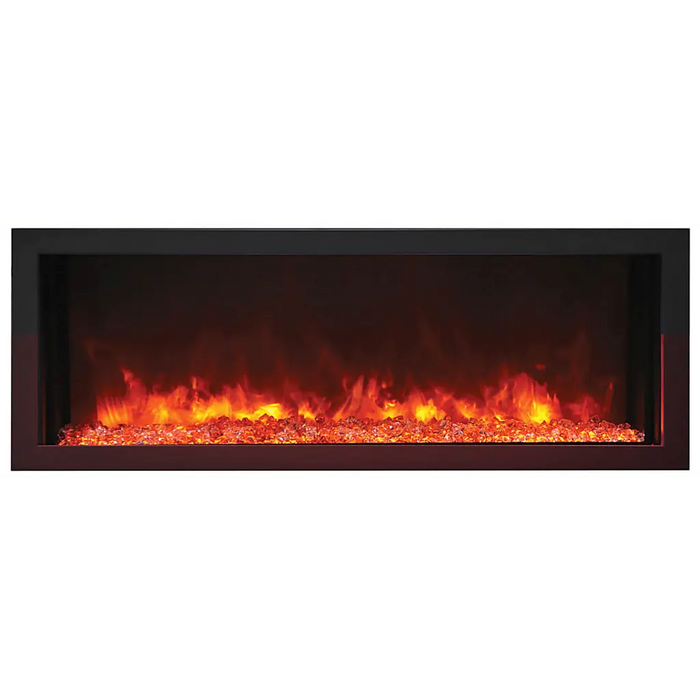 Remii by Amantii 45" Extra Slim Series Built-in Electric Fireplace with Black Steel Surround Amantii