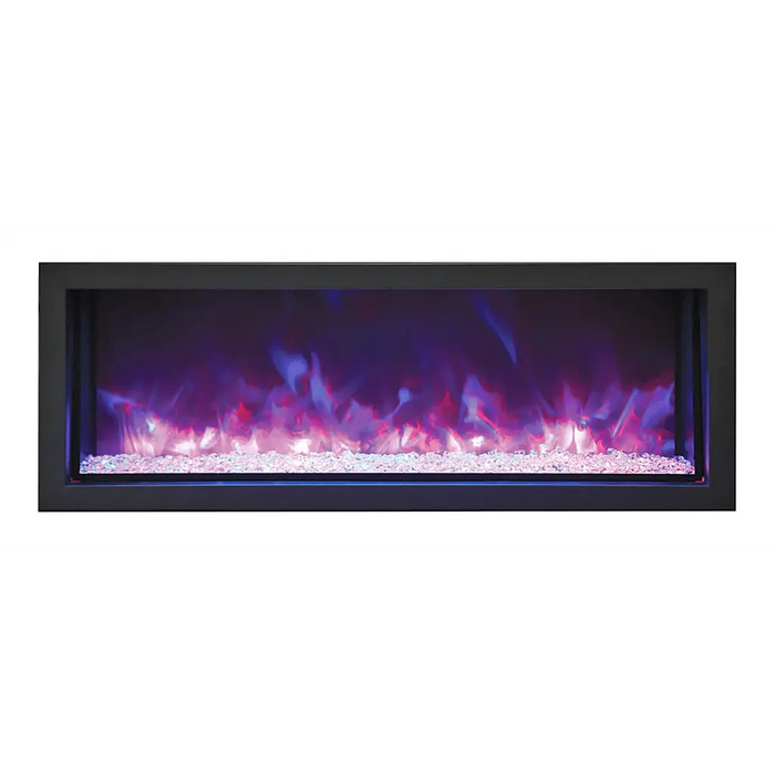 Remii by Amantii 45" Extra Slim Series Built-in Electric Fireplace with Black Steel Surround Amantii