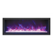 Remii by Amantii 45" Extra Slim Series Built-in Electric Fireplace with Black Steel Surround Amantii